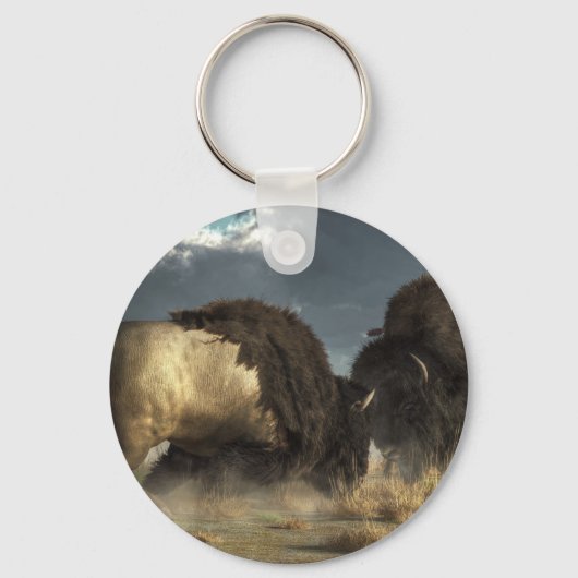 Bison Fight Sleutelhanger (Voorkant)
