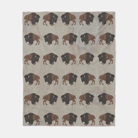 Bison Fleece Blanket (Voorkant)
