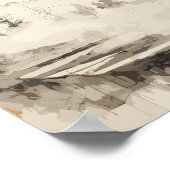 Bison in Bossen Impressionistisch Schilderen - AI Poster (Hoek)