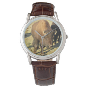 Bison in Colorado Horloge