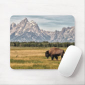 Bison in de Tetons Muismat (Met muis)