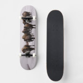 Bison in de winter skateboard (Voorkant)