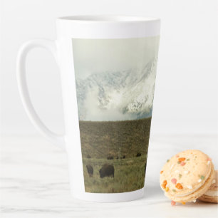 Bison in Grand Teton National Park Fotografie Latte Mok