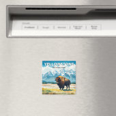 Bison in Yellowstone National Park Magneet (Insitu (Vaatwasser))