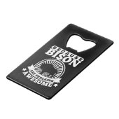 BISON KREDIETKAART FLESSENOPENER (Voorkant Gekanteld)