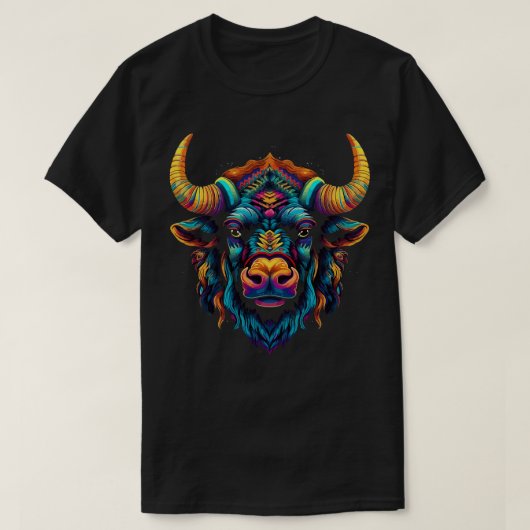 Bison Lachend T-shirt (Design voorkant)