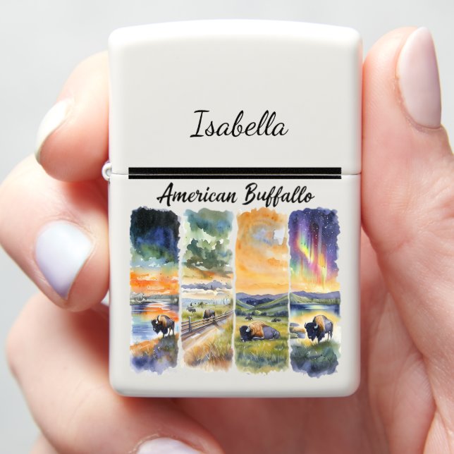 Bison Lighter Natuur Art (In Hand)