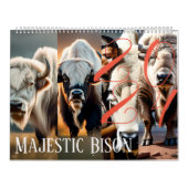 Bison Majestic - Calendrier 2024 : Un voyage à tra (Protection)