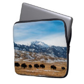 Bison-migratie Laptop Sleeve (Voorkant Links)