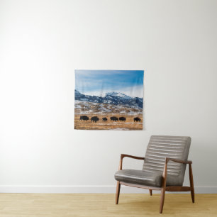 Bison-migratie Wandkleed