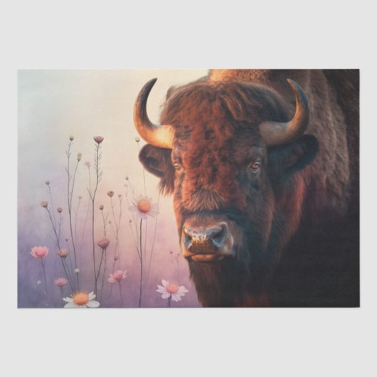 Bison Native American Buffalo Tissuepapier (Voorkant)