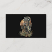 Bison Noir Classique, Carte de visite Buffalo (Dos)