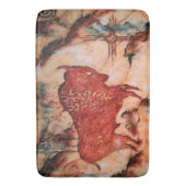 Bison Petroglyph Native American Bathmat Badmat (Voorkant Verticaal)