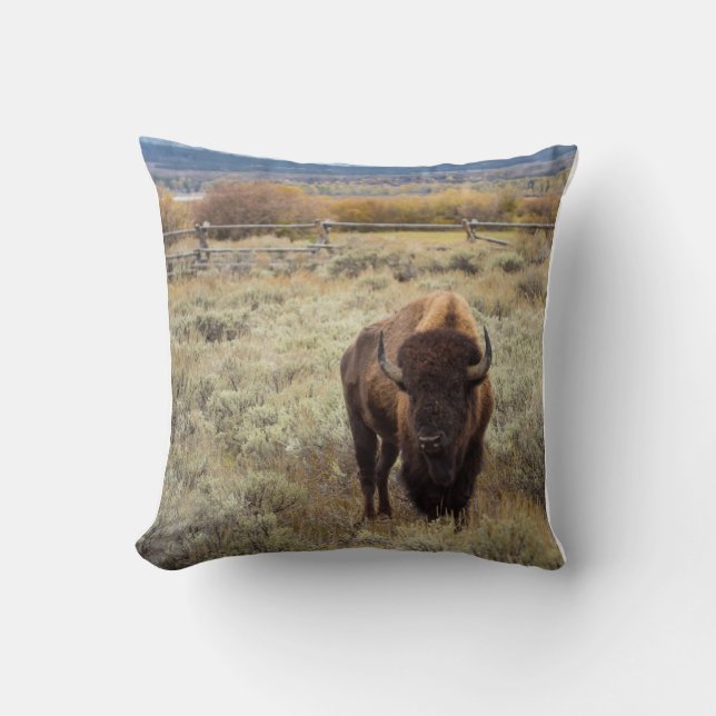 Bison Pillow Kussen (Voorkant)