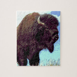 Bison Pop Art Legpuzzel
