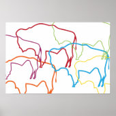 bison pride blur poster (Voorkant)