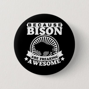 BISON RONDE BUTTON 5,7 CM