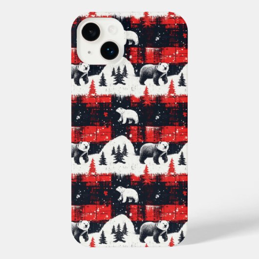 Bison rouge Plaids Ours polaire (Verso)