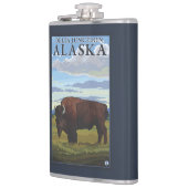 Bison Scene - Delta Junction, Alaska Heupfles (Links)