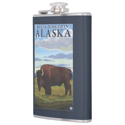 Bison Scene - Delta Junction, Alaska Heupfles (Links)