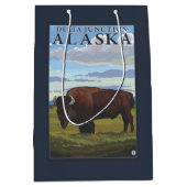 Bison Scene - Delta Junction, Alaska Medium Cadeauzakje (Voorkant)