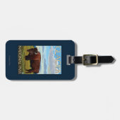 Bison Scene - Glacier National Park, MT Bagagelabel (Voorkant horizontaal)