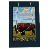 Bison Scene - Glacier National Park, MT Medium Cadeauzakje (Voorkant)