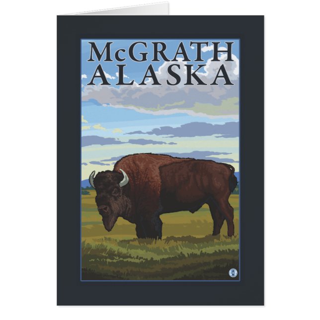 Bison Scene - McGrath, Alaska (Devant)
