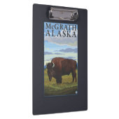 Bison Scene - McGrath, Alaska Klembord (Rechts)
