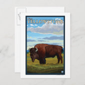 Bison Scene - West Yellowstone, Montana Briefkaart (Voorkant / Achterkant)