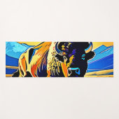 Bison Sunset Majesty Design Yogamat (Voorkant (horizontaal))