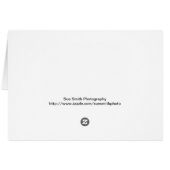 Bison vapeur sur la carte du parc national de Yell (Dos Horizontal)