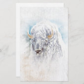 Bison Vignette Native American Stationery Briefpapier (Voorkant / Achterkant)