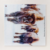Bison Yellowstone Wyoming Puzzle (Horizontal)