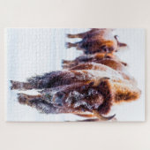 Bison Yellowstone Wyoming. Puzzle (Horizontal)