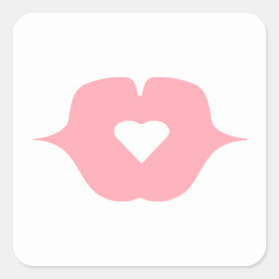 BISOU MON CORE VIERKANTE STICKER