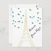 Bisous de Paris Carte postale (Devant / Derrière)