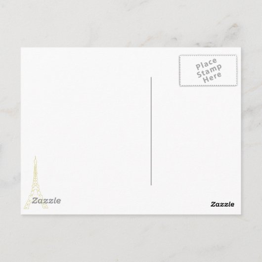 Bisous de Paris Carte postale (Dos)