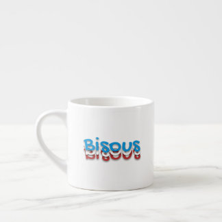 Bisous (kisses) espresso kop