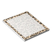 Bisque Color Leopard Animal Print Notitieblok (Schuin)