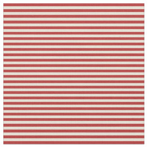 Bisque & Red Striped/Lined Pattern Stof