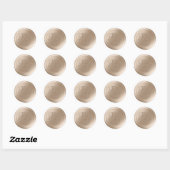 Bisque Script Double Monogram Wax Seal Stickers (Vel)