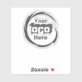 Biss Logo Sleek Professionele Branded Waterfles Sticker (Vel)