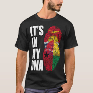 Bissau Guinee en Kiribati mix DNA erfgoed vlag T-shirt