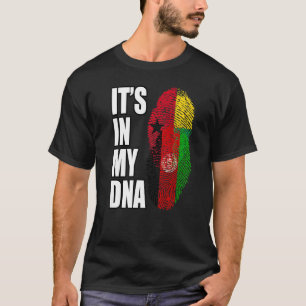 Bissau-Guinees En Afghaans Meng Dna Vlag Erfgoed T-shirt
