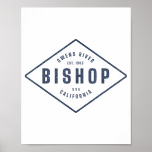 Bisschop California Souvenir Rock Climate Area Des Poster
