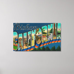 Bisschop, Californië - grote letterscènes Canvas Afdruk