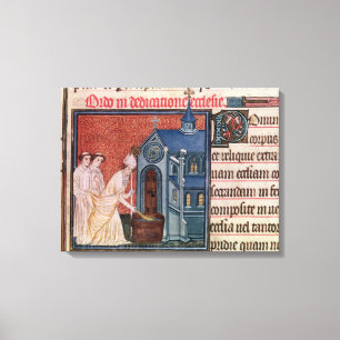 Bisschop Een kerk verzorgen Canvas Afdruk