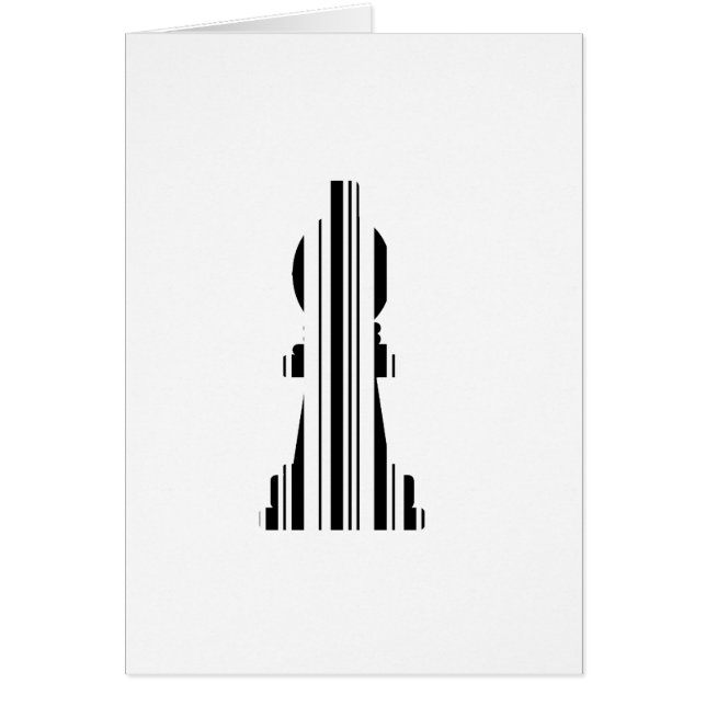 BISSCHOP SCHAAKSTUK BAR CODE Bisschoppen Barcode (Voorkant)