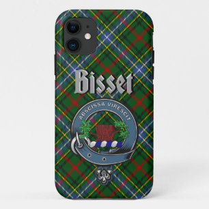 Bisset Clan Badge & Tartan Telefoonhoesje iPhone 11 Hoesje